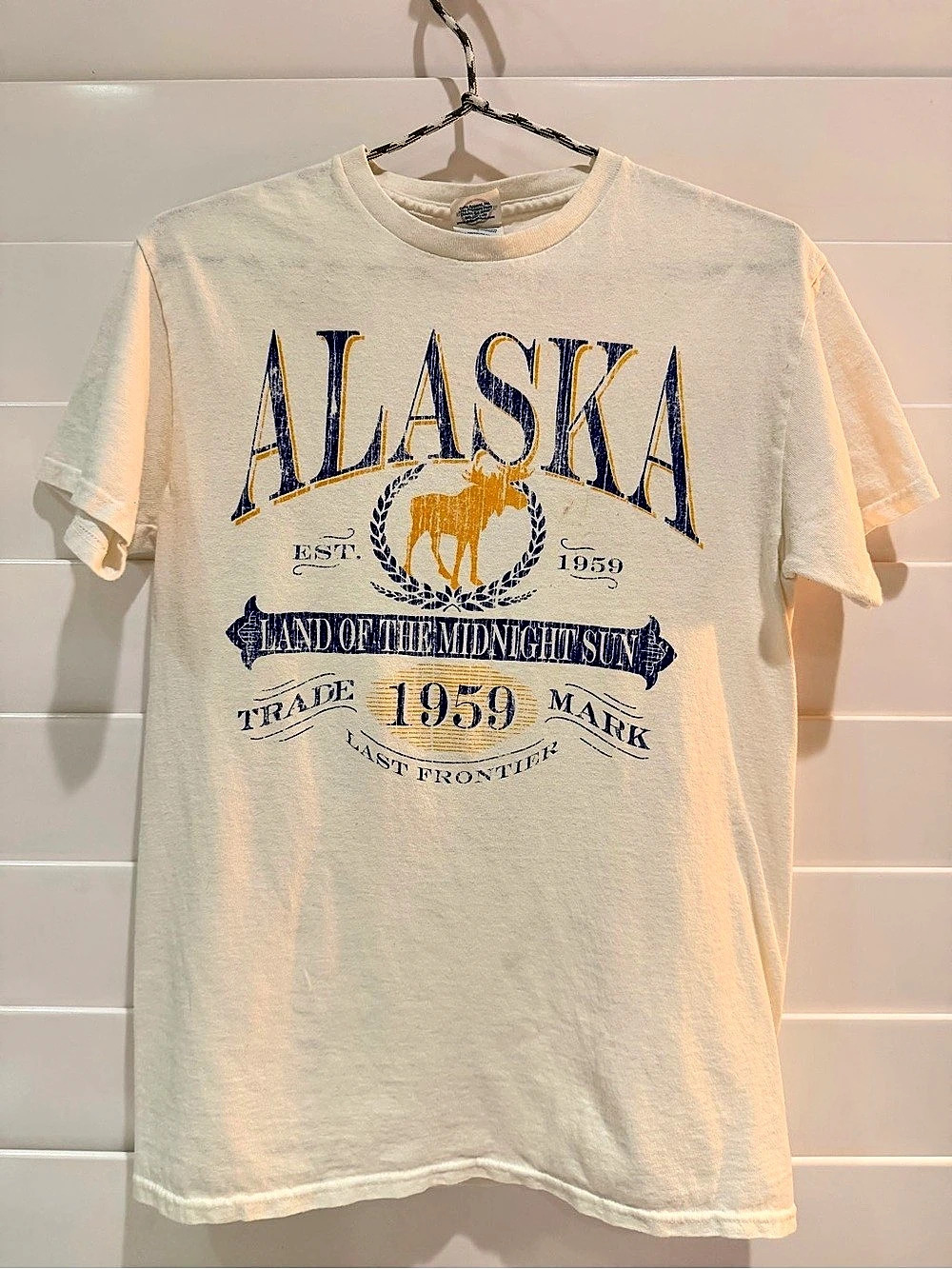 💎 Vintage Alaska Land of the Midnight Sun Souvenir T-Shirt Graphic Tee